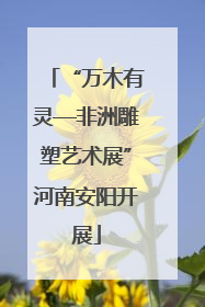 “万木有灵—非洲雕塑艺术展”河南安阳开展