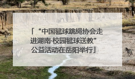 “中国毽球跳绳协会走进湖南·校园毽球送教”公益活动在岳阳举行