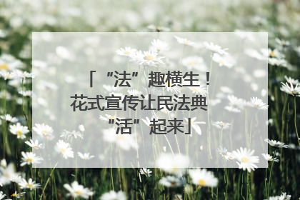“法”趣横生!花式宣传让民法典“活”起来
