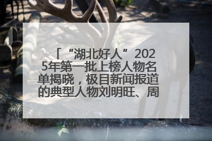 “湖北好人”2025年第一批上榜人物名单揭晓，极目新闻报道的典型人物刘明旺、周亮亮榜上有名