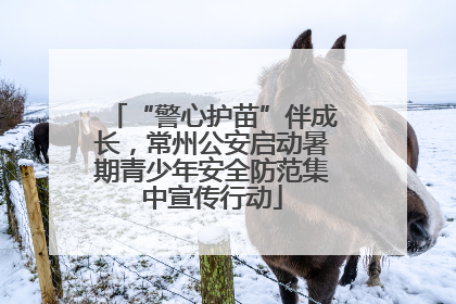“警心护苗”伴成长，常州公安启动暑期青少年安全防范集中宣传行动