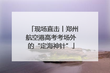 现场直击丨郑州航空港高考考场外的“定海神针”