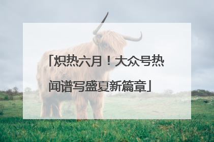 炽热六月！大众号热闻谱写盛夏新篇章