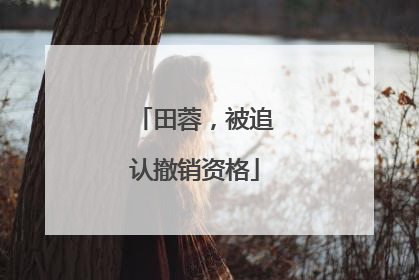 田蓉，被追认撤销资格