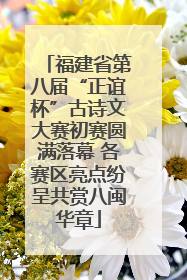 福建省第八届“正谊杯”古诗文大赛初赛圆满落幕 各赛区亮点纷呈共赏八闽华章