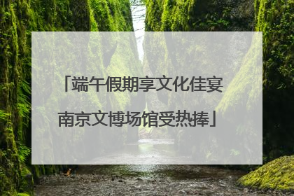 端午假期享文化佳宴 南京文博场馆受热捧
