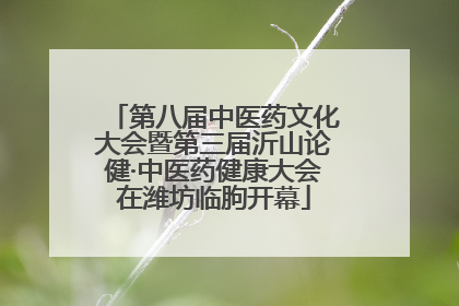 第八届中医药文化大会暨第三届沂山论健·中医药健康大会在潍坊临朐开幕