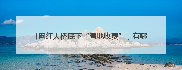 网红大桥底下“圈地收费”，有哪些问题需要说清楚｜新京报快评