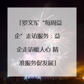 罗文军“每周益企”走访服务：益企走访暖人心 精准服务促发展