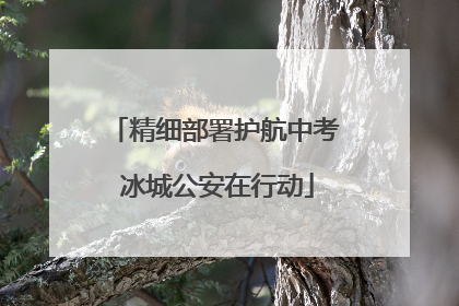 精细部署护航中考 冰城公安在行动