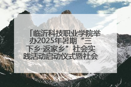 临沂科技职业学院举办2025年暑期“三下乡·返家乡”社会实践活动启动仪式暨社会实践活动供需交流会