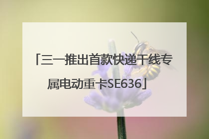 三一推出首款快递干线专属电动重卡SE636