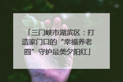 三门峡市湖滨区：打造家门口的“幸福养老圈”守护最美夕阳红