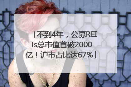 不到4年，公募REITs总市值首破2000亿！沪市占比达67%