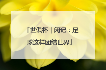 世俱杯｜闲记：足球这样团结世界