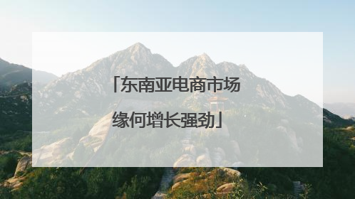 东南亚电商市场缘何增长强劲