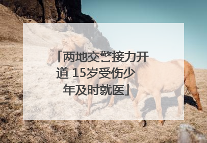 两地交警接力开道 15岁受伤少年及时就医