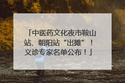 中医药文化夜市鞍山站、朝阳站“出摊”！义诊专家名单公布！