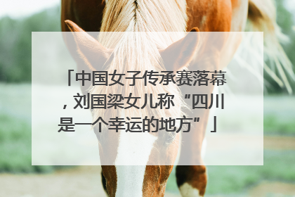 中国女子传承赛落幕，刘国梁女儿称“四川是一个幸运的地方”