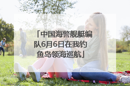 中国海警舰艇编队6月6日在我钓鱼岛领海巡航