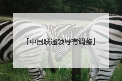 中国联通领导有调整
