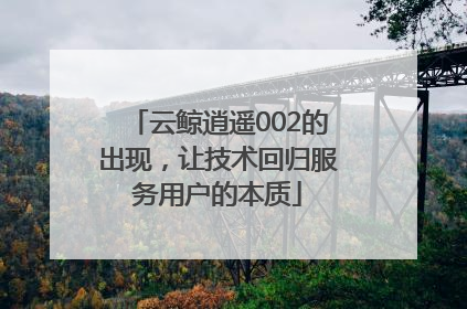 云鲸逍遥002的出现，让技术回归服务用户的本质