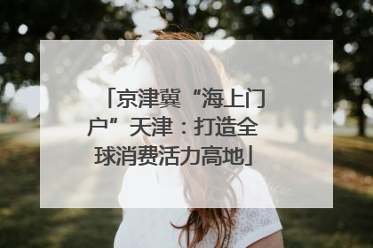京津冀“海上门户”天津：打造全球消费活力高地