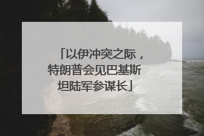 以伊冲突之际，特朗普会见巴基斯坦陆军参谋长