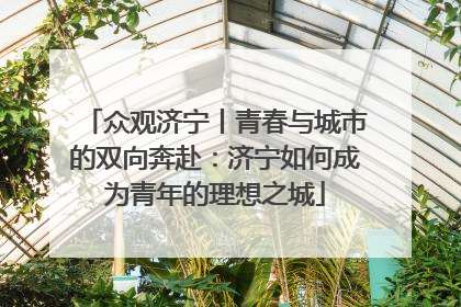 众观济宁丨青春与城市的双向奔赴：济宁如何成为青年的理想之城