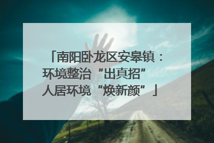 南阳卧龙区安皋镇：环境整治“出真招” 人居环境“焕新颜”