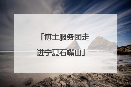 博士服务团走进宁夏石嘴山