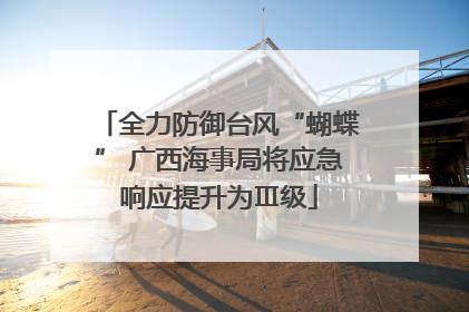 全力防御台风“蝴蝶” 广西海事局将应急响应提升为Ⅲ级