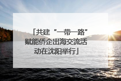 共建“一带一路”赋能侨企出海交流活动在沈阳举行
