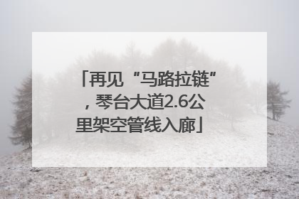 再见“马路拉链”，琴台大道2.6公里架空管线入廊