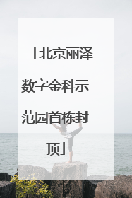 北京丽泽数字金科示范园首栋封顶