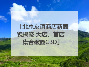北京友谊商店新面貌揭晓 大店、首店集合破圈CBD