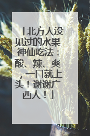 北方人没见过的水果神仙吃法：酸、辣、爽，一口就上头！谢谢广西人！