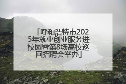 呼和浩特市2025年就业创业服务进校园暨第8场高校巡回招聘会举办