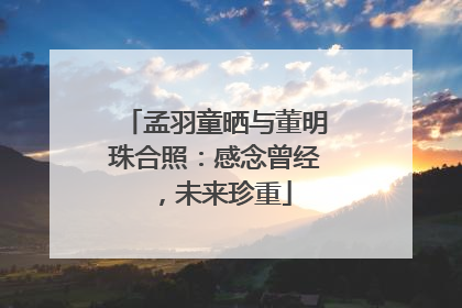 孟羽童晒与董明珠合照：感念曾经，未来珍重