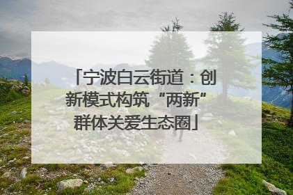 宁波白云街道：创新模式构筑“两新”群体关爱生态圈