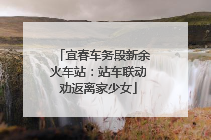 宜春车务段新余火车站：站车联动劝返离家少女