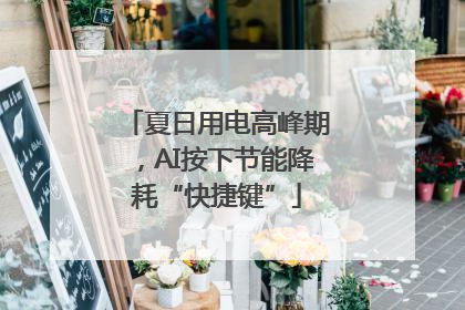 夏日用电高峰期，AI按下节能降耗“快捷键”
