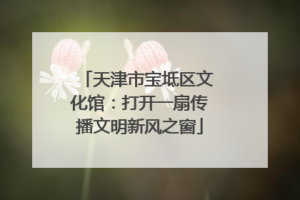 天津市宝坻区文化馆：打开一扇传播文明新风之窗