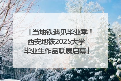 当地铁遇见毕业季！西安地铁2025大学毕业生作品联展启幕