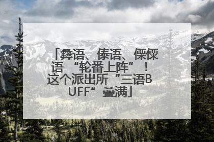 彝语、傣语、傈僳语 “轮番上阵”！这个派出所“三语BUFF”叠满