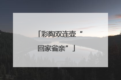 彩陶双连壶“回家省亲”