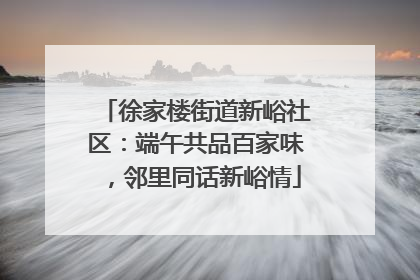 徐家楼街道新峪社区：端午共品百家味，邻里同话新峪情