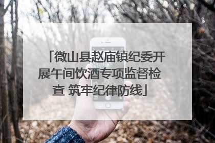 微山县赵庙镇纪委开展午间饮酒专项监督检查 筑牢纪律防线