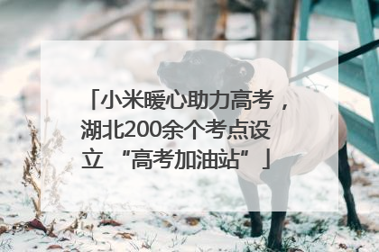 小米暖心助力高考，湖北200余个考点设立 “高考加油站”