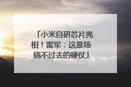 小米自研芯片亮相！雷军：这是场绕不过去的硬仗